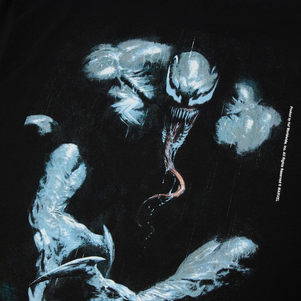 HUF x Marvel Venom Protector T-Shirt - Black - Image 3