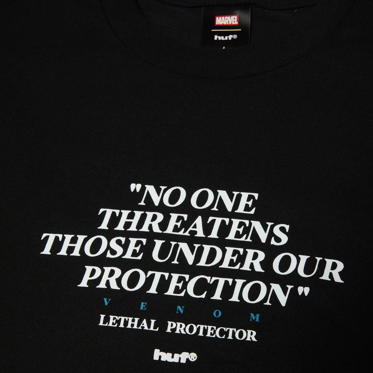 HUF x Marvel Venom Protector T-Shirt - Black - Image 4