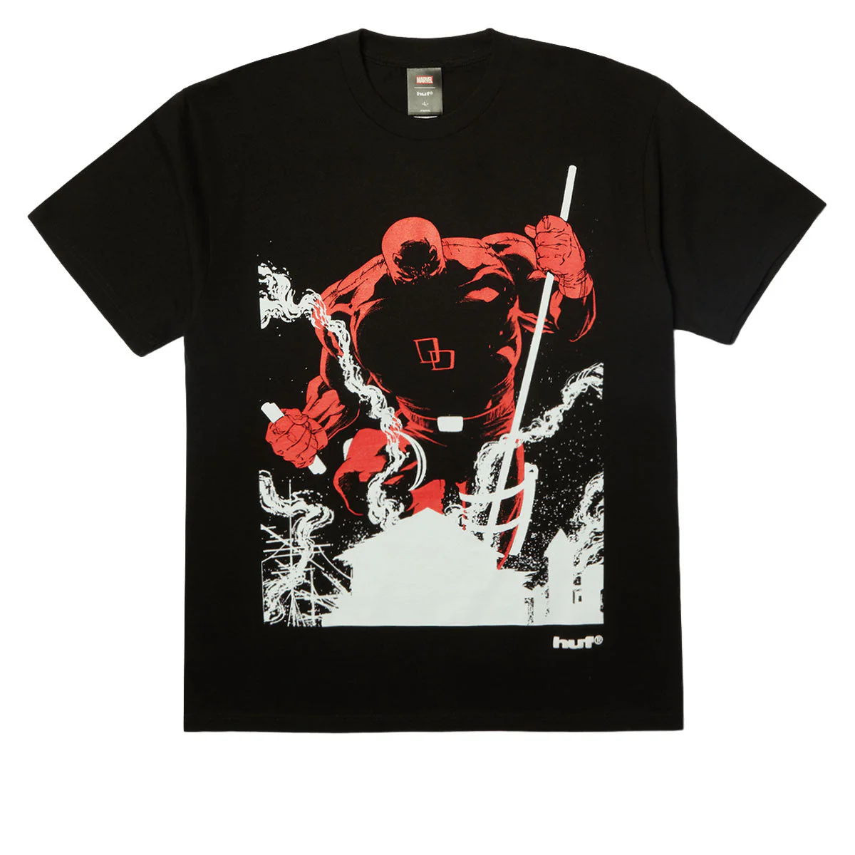 HUF x Marvel Without Fear T-Shirt - Black