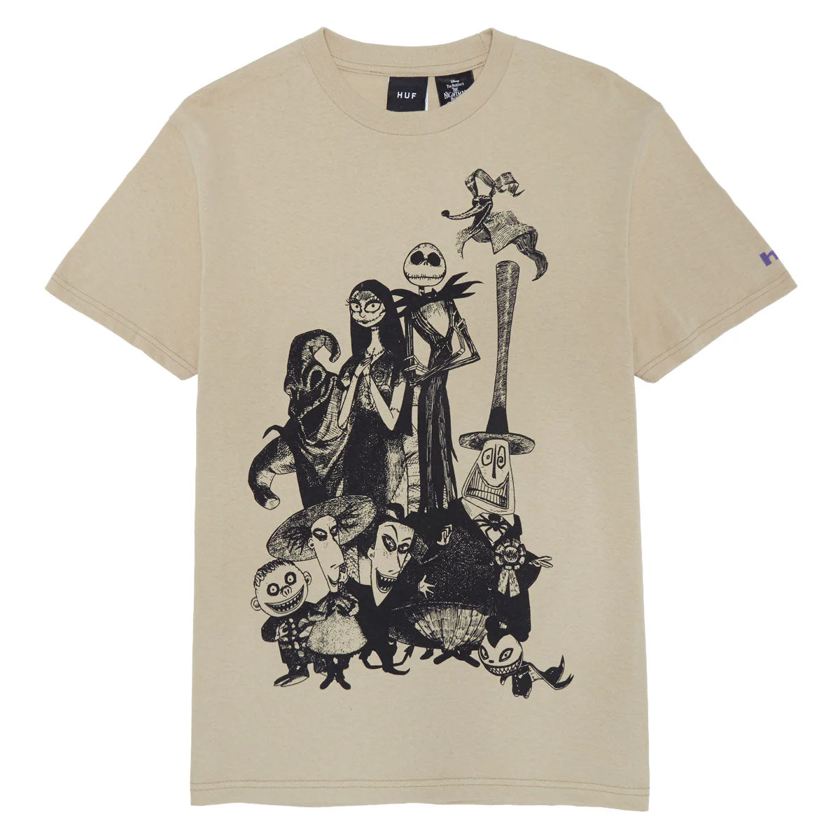 HUF x Nightmare Before Christmas Cast T-Shirt - Sand