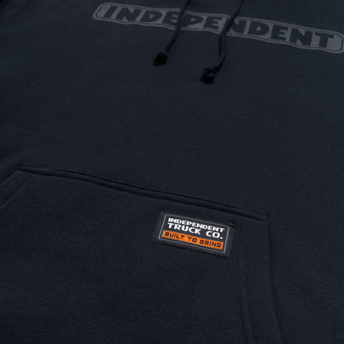 Independent Bar Logo Reflective Hoodie - Navy - Image 3