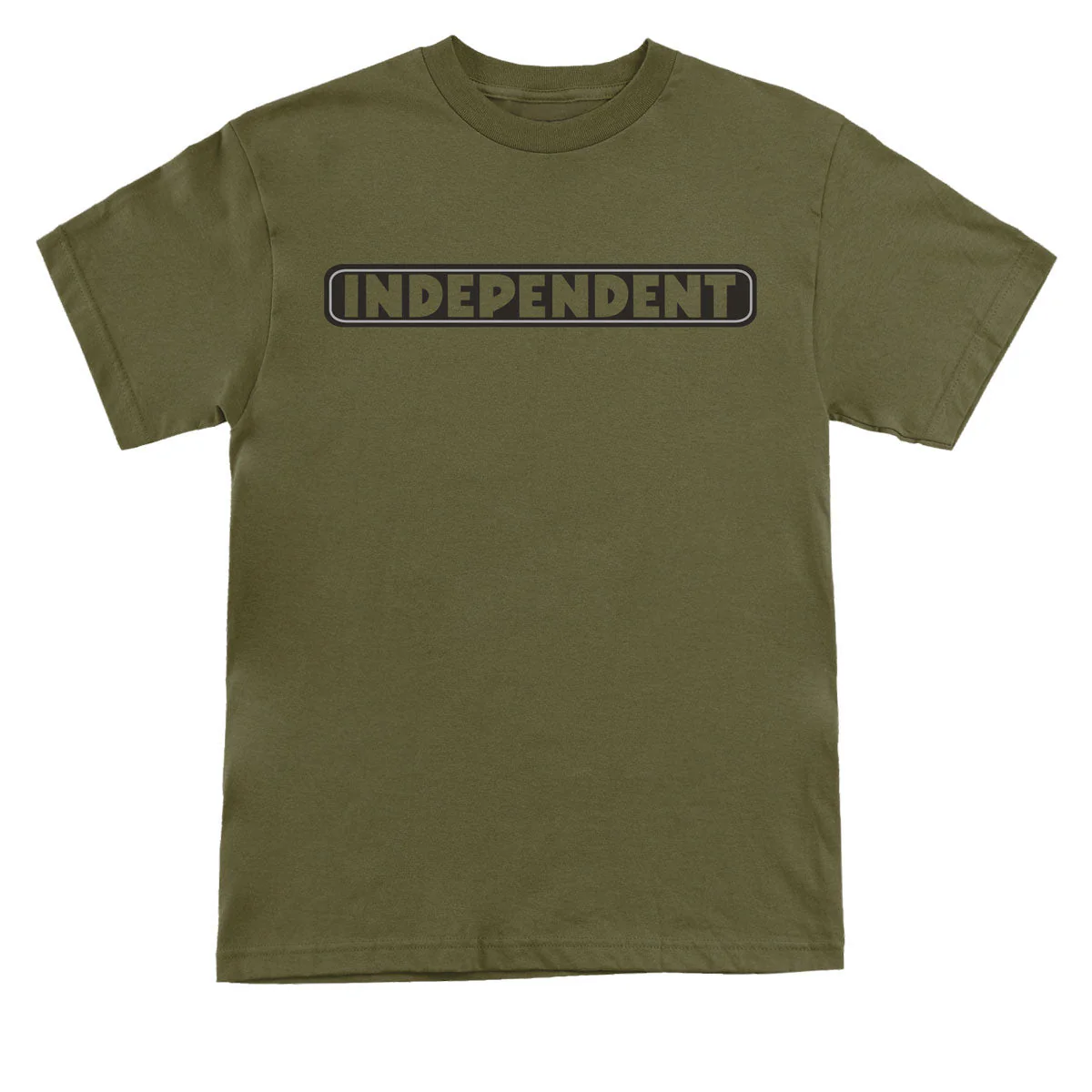 Independent Bar Logo T-Shirt - Military Green
