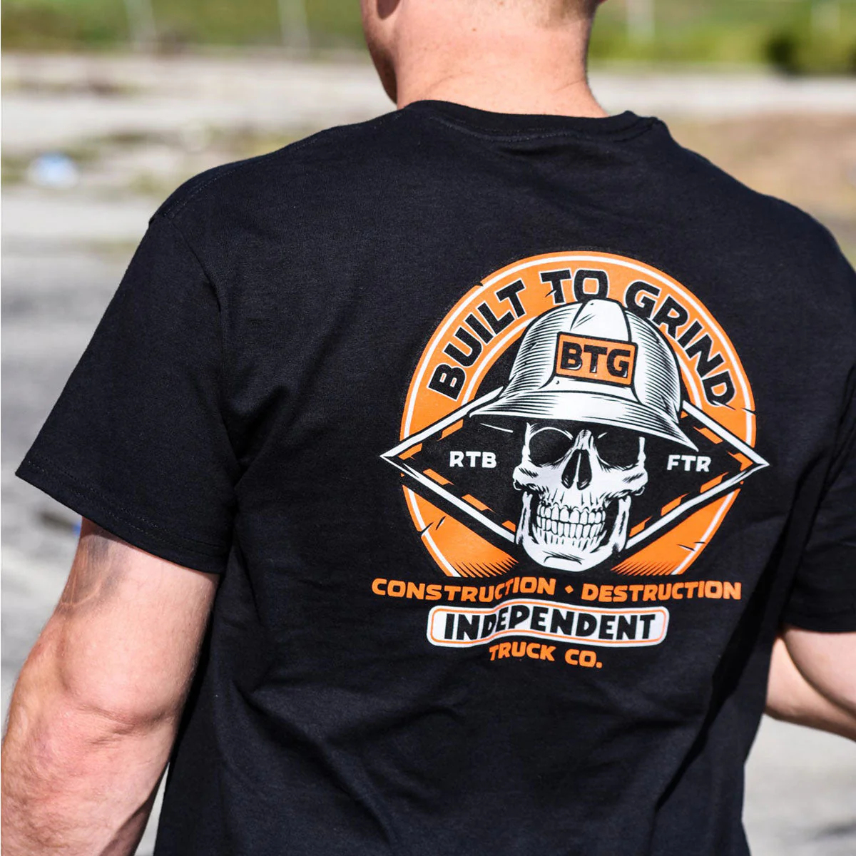 Independent Built To Grind Hard Head T-Shirt - Black - Image 3