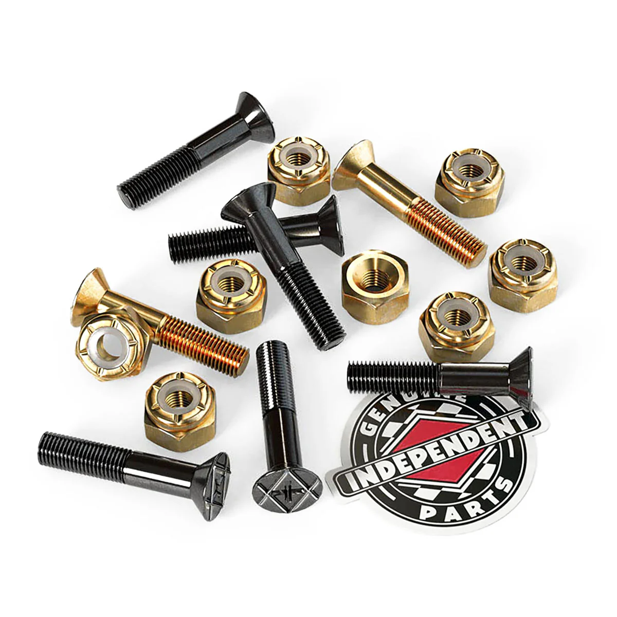 Independent Genuine Parts Phillips Hardware - Black/Gold - 1" - Image 2
