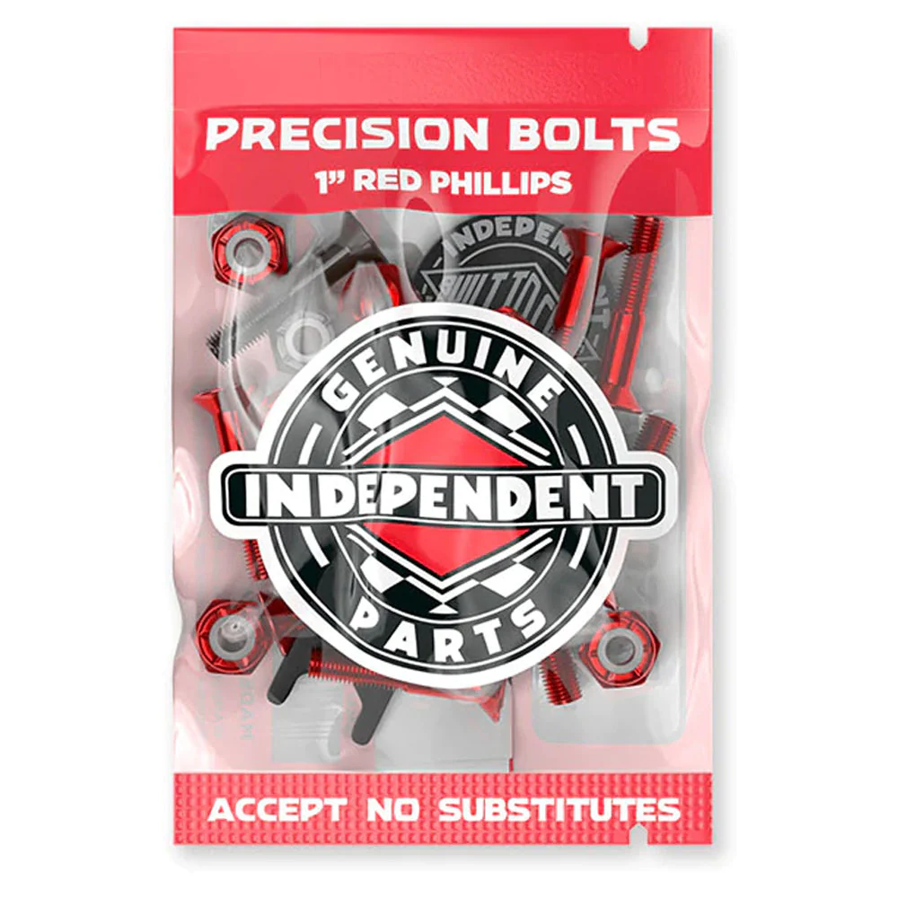 Independent Genuine Parts Phillips w/tool Hardware - Red/Black - 1"
