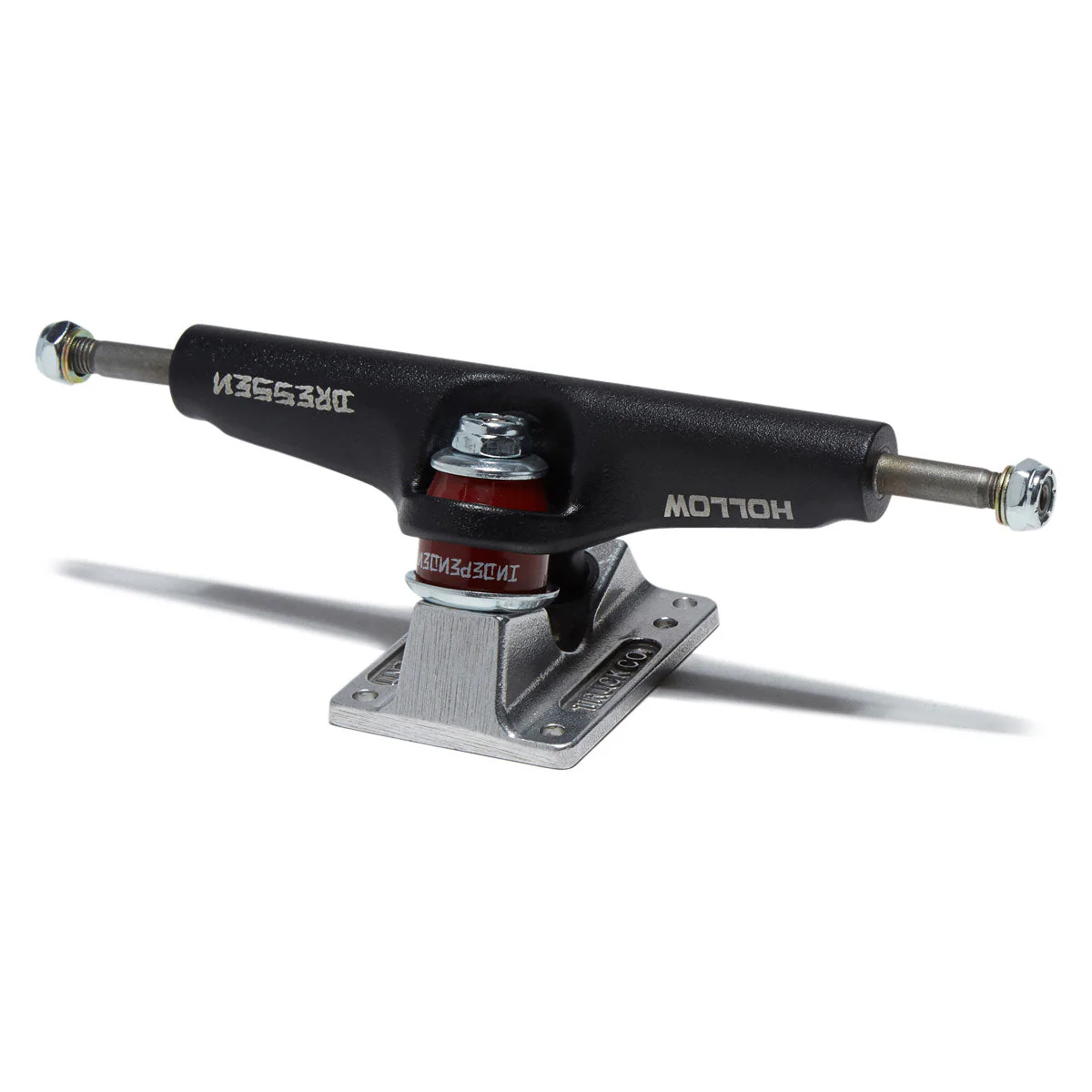 Independent Stage 4 Hollow Eric Dressen Pro Skateboard Trucks - Black/Silver - 166mm - Image 2