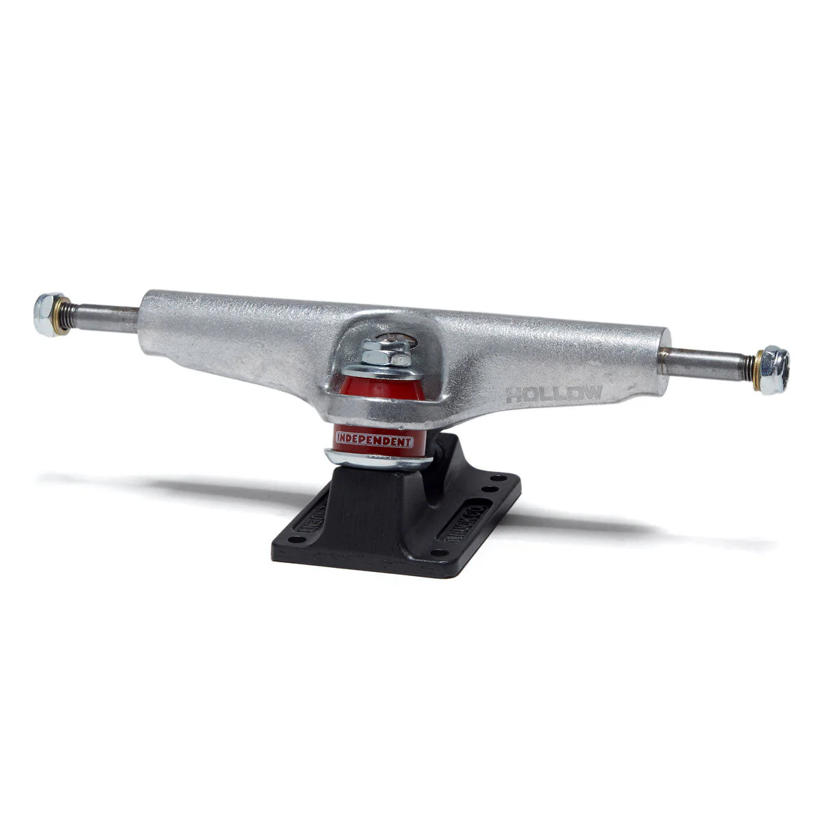 Independent Stage 4 Hollow Skateboard Trucks - Silver/Ano Black - 146mm - Image 2