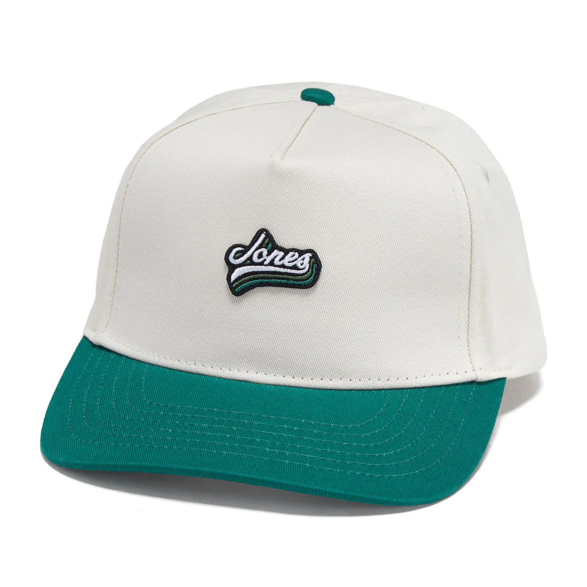 Jones Legacy Script Snapback Hat - Natural/Green