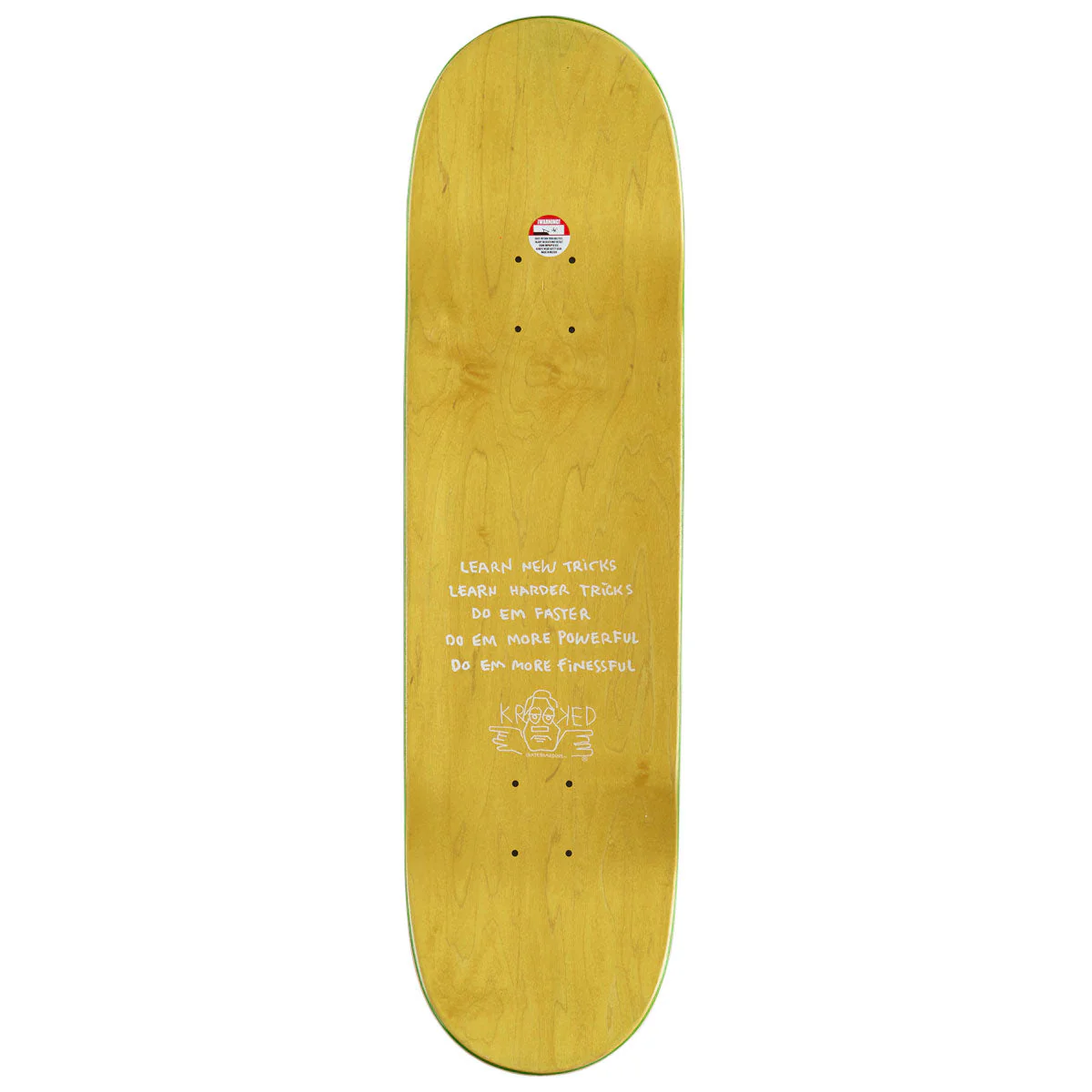 Krooked Cernicky Mad Turtle True Fit Skateboard Deck - 8.50" - Image 2