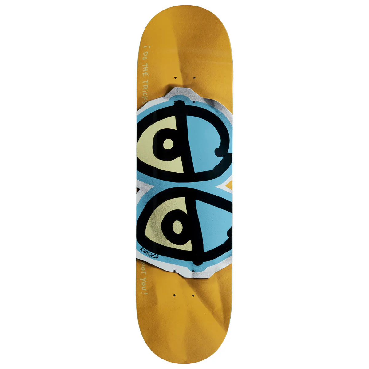 Krooked DBX Eyes Skateboard Deck - Blue - 8.38"