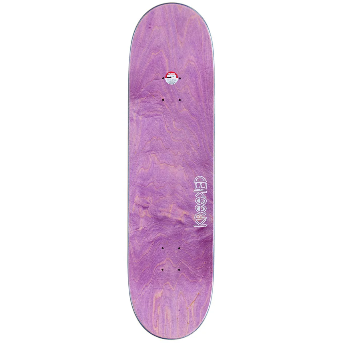 Krooked Eyes Easy Rider Skateboard Deck - Blue - 8.38" - Image 2