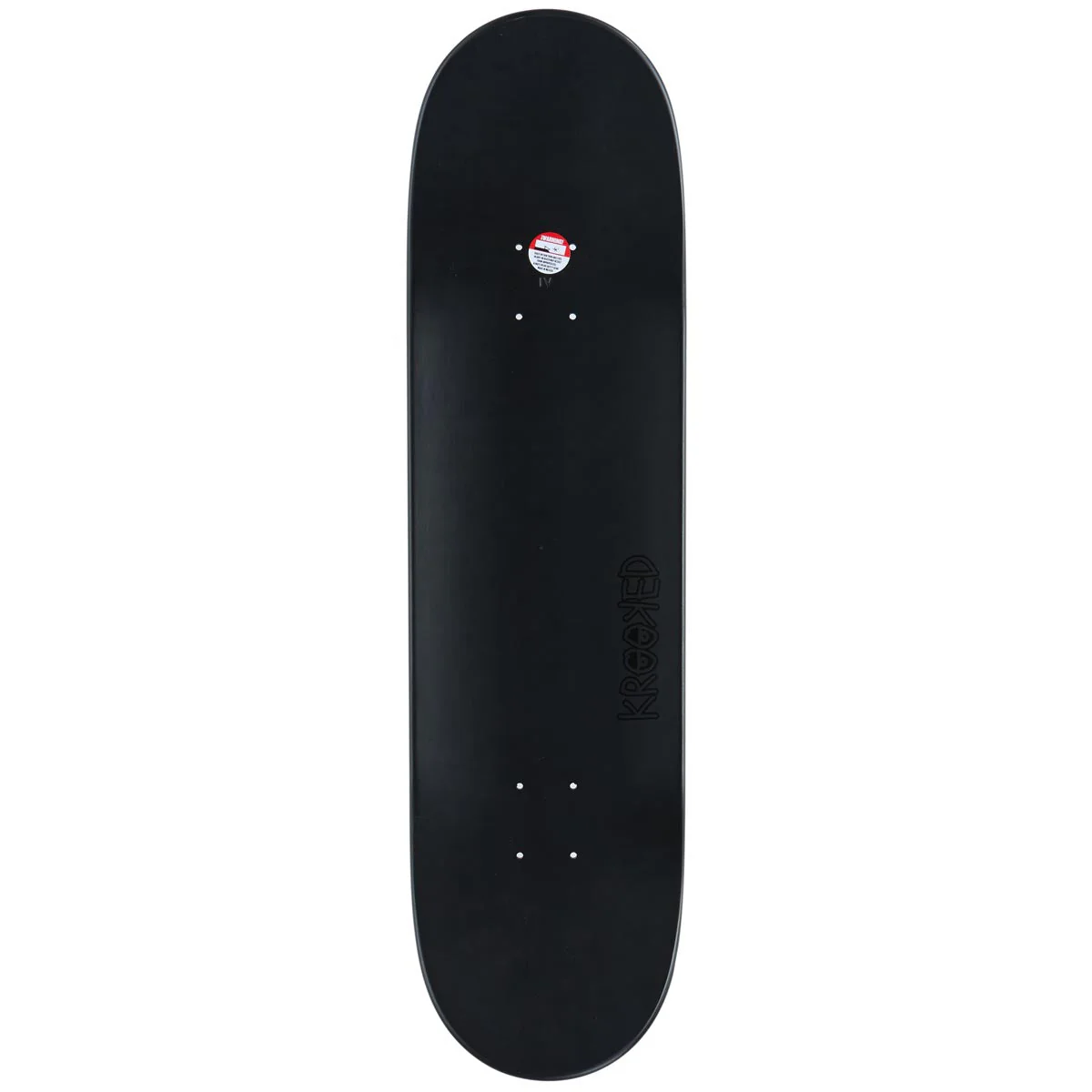 Krooked Eyes Skateboard Complete - Black - 8.50" - Image 2