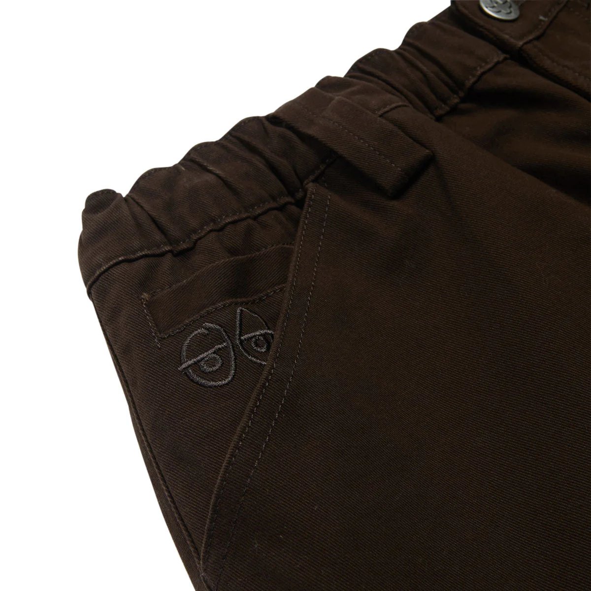 Krooked Eyes Twill Shorts - Brown - Image 3