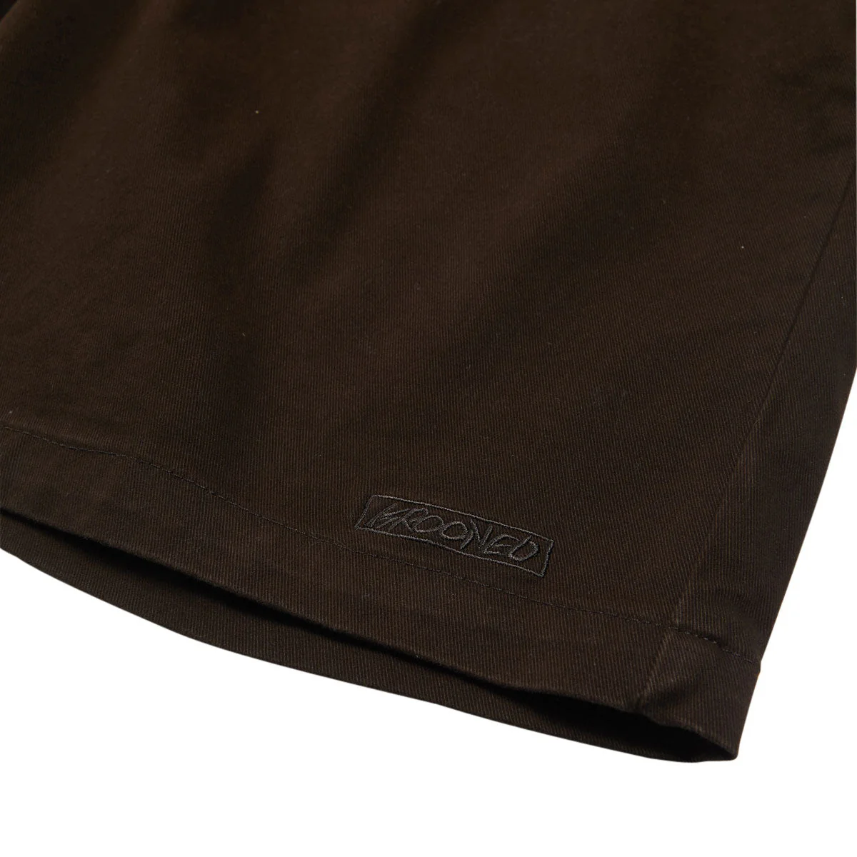 Krooked Eyes Twill Shorts - Brown - Image 4