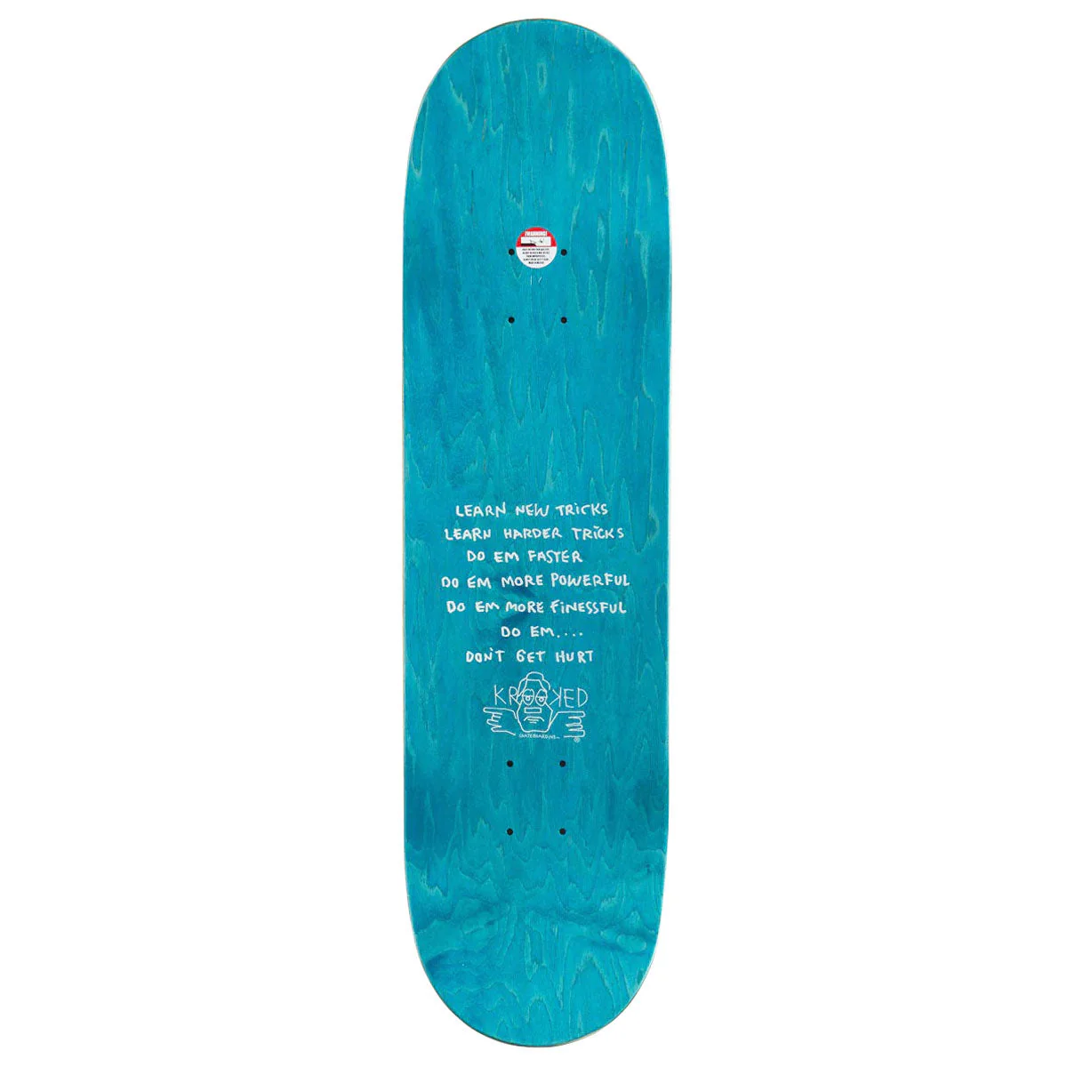 Krooked Knock Brain And Bird Skateboard Complete - Orange - 8.50" - Image 2