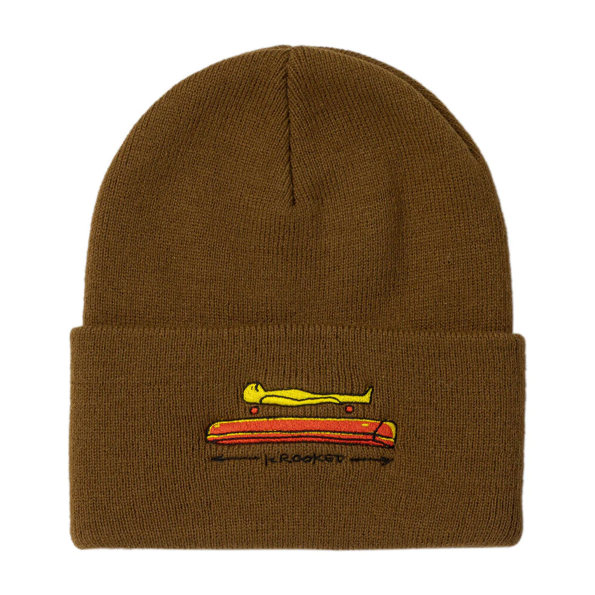 Krooked Koffin Beanie - Brown