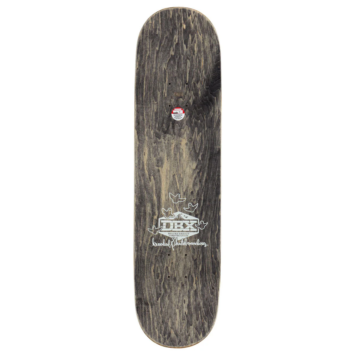 Krooked Manderson DBX Chain Frame Skateboard Deck - Red - 8.38" - Image 2