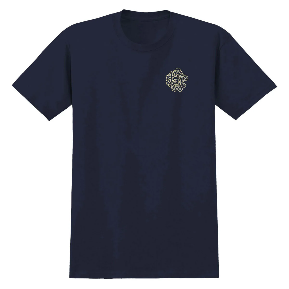 Krooked MG T-Shirt - True Navy/Cream/Multi Color - Image 2
