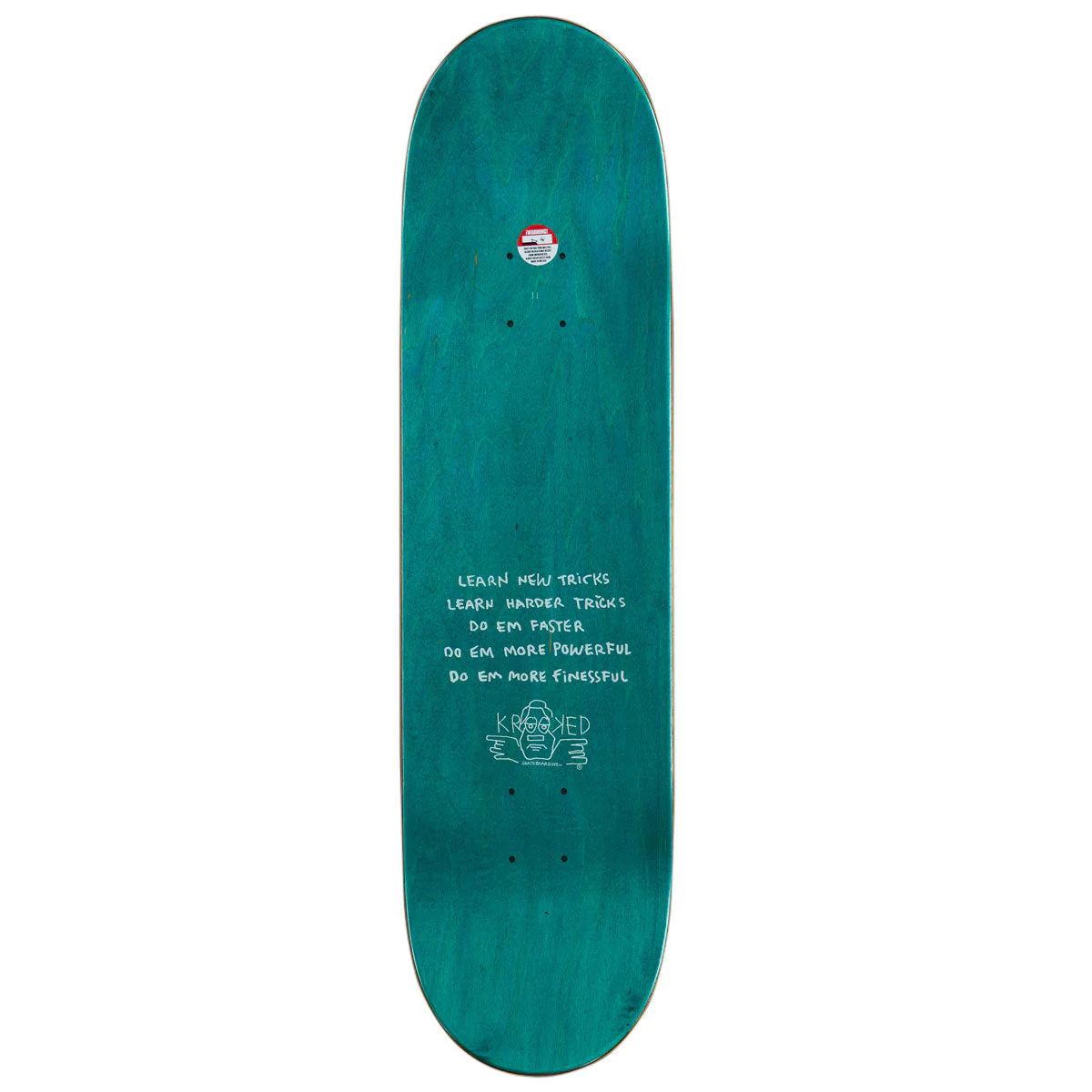 Krooked Narvaez F Off Skateboard Deck - 8.38" - Image 2