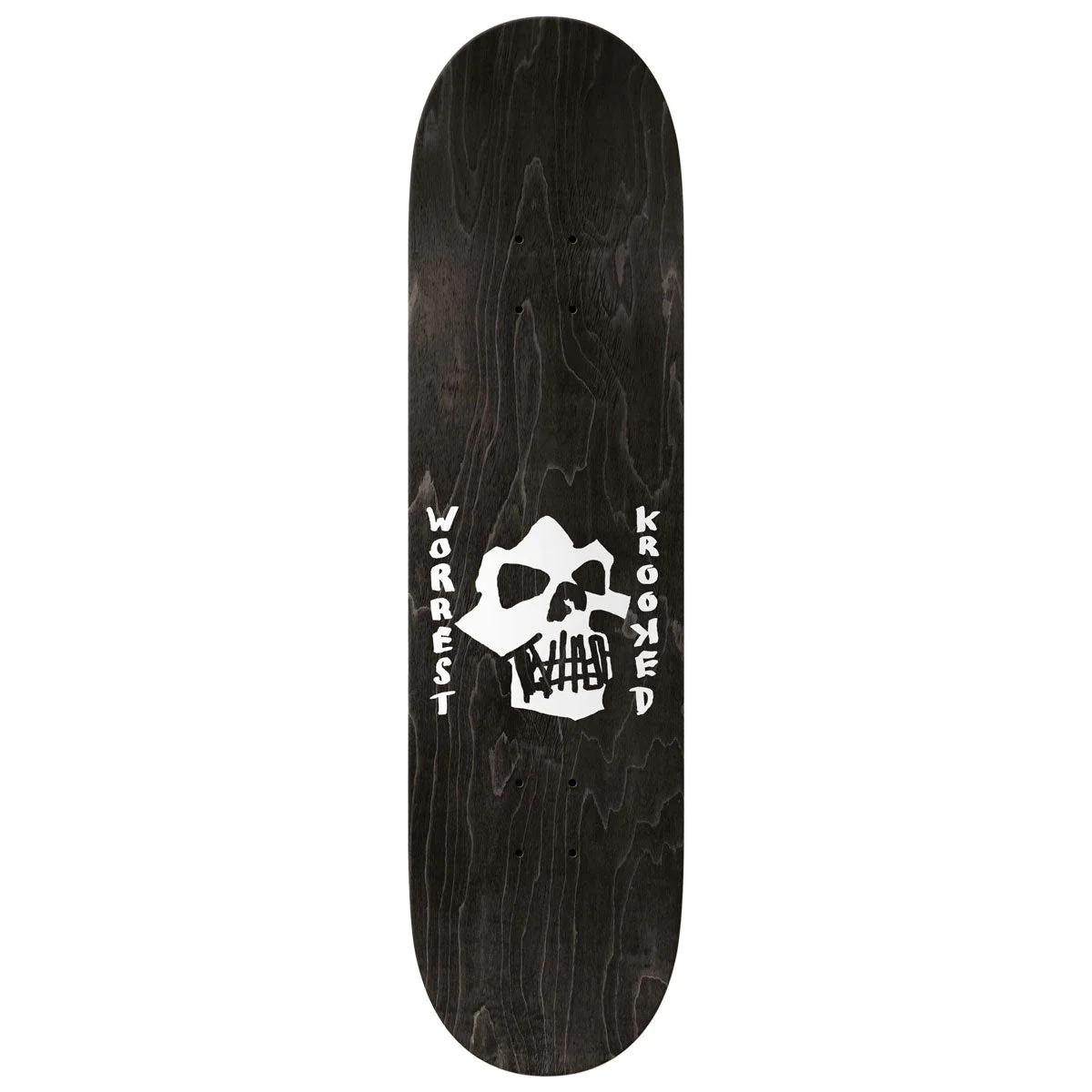 Krooked Worrest Skulls And Bolts Twin Tail Slick Skateboard Complete - 8.30" - Image 2