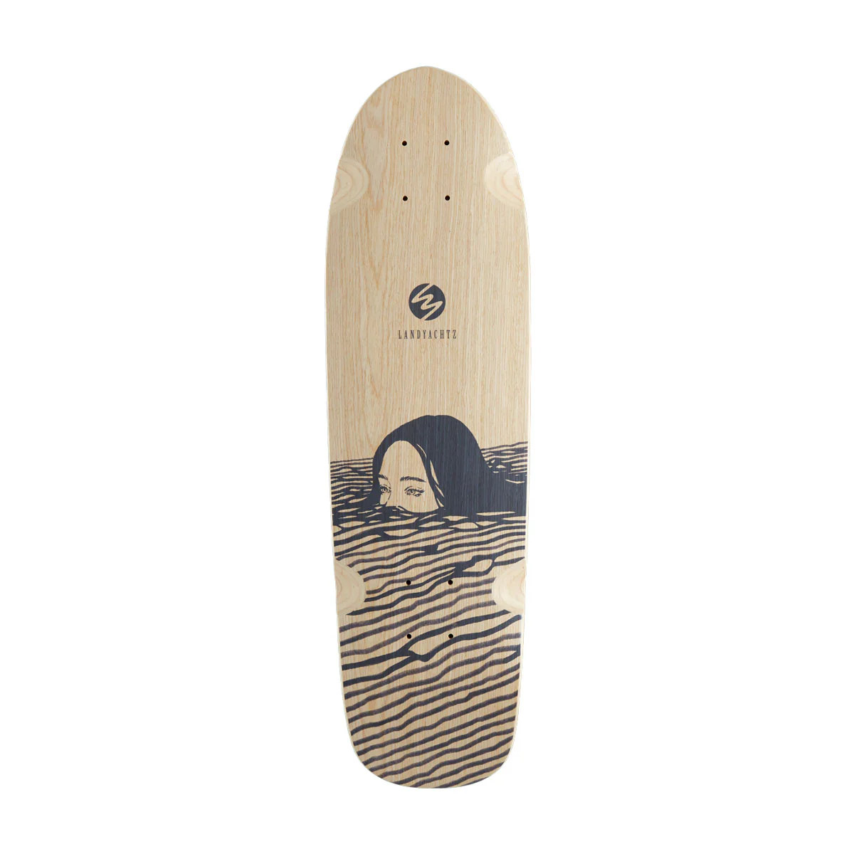 Landyachtz Dinghy Classic Fender Midnight Dip Longboard Cruiser Deck