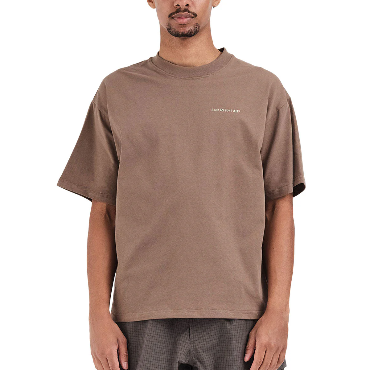 Last Resort AB Atlas Mono T-Shirt - Washed Brown/Beige - Image 3