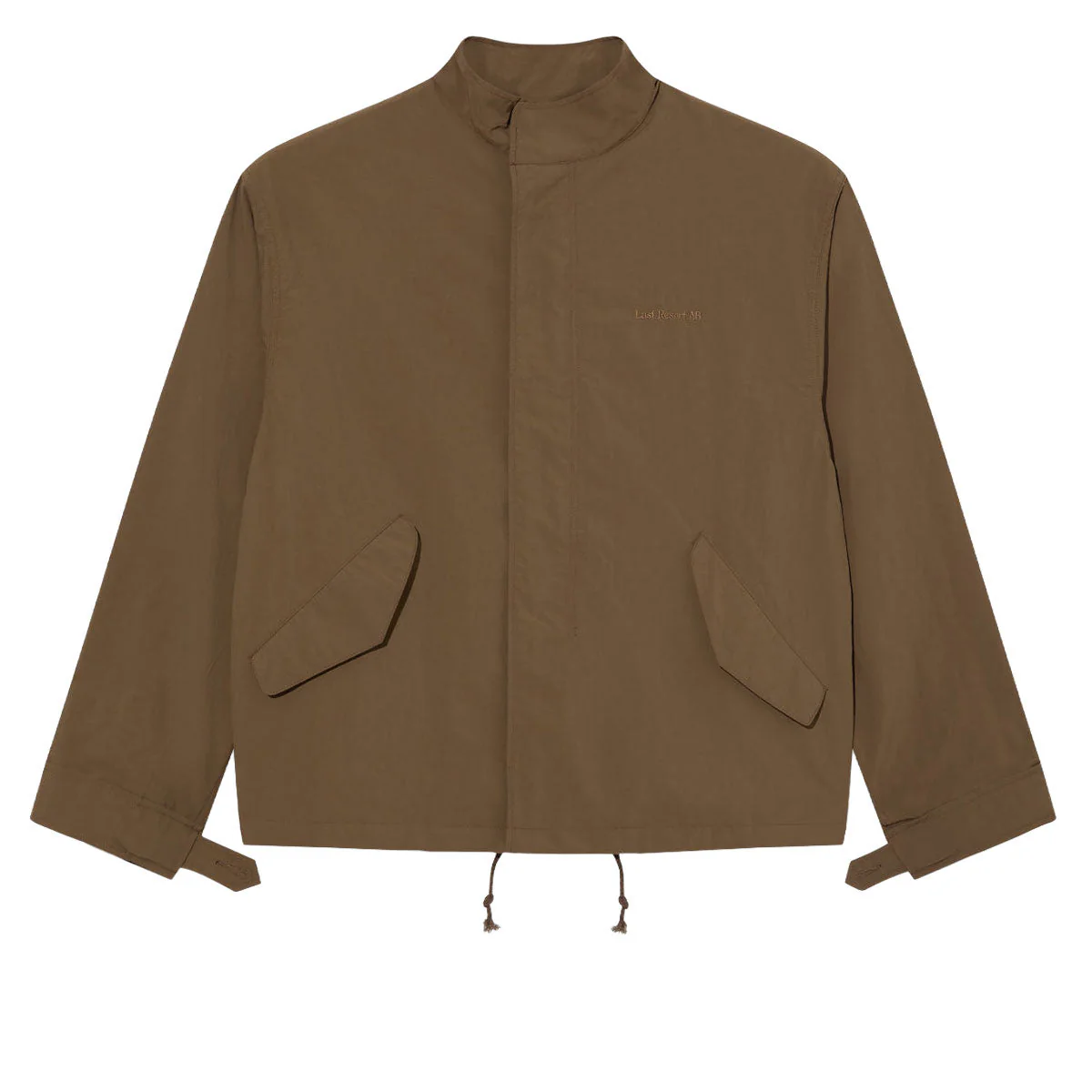 Last Resort AB Cropped Parka Jacket - Brown Khaki - Image 3