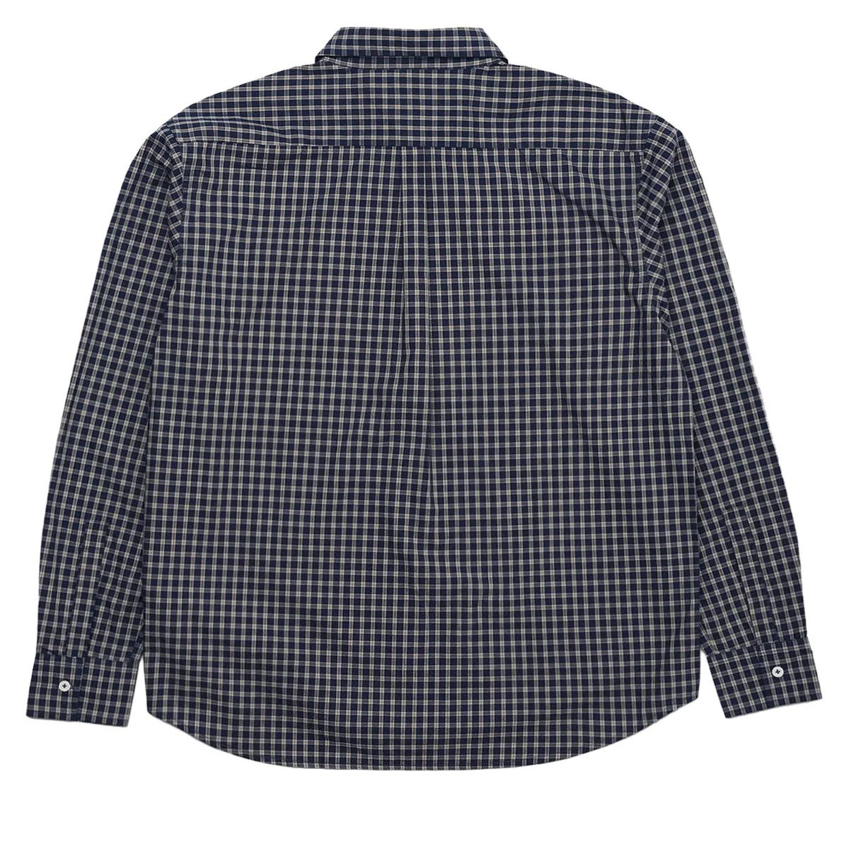 Last Resort AB OG Long Sleeve Shirt - Navy/Grey Check - Image 5