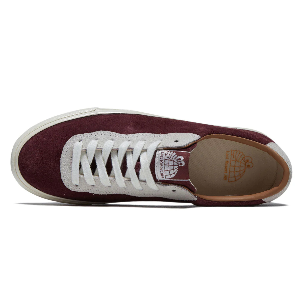Last Resort AB VM001 Suede Lo Shoes - Brick Red/Off White/White - Image 3