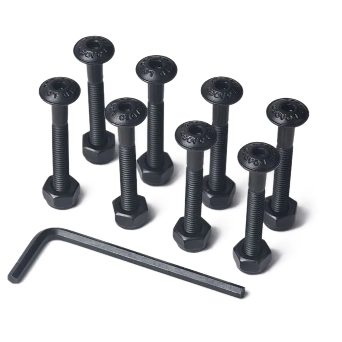 Loaded Button Head Hardware - Black - 1"