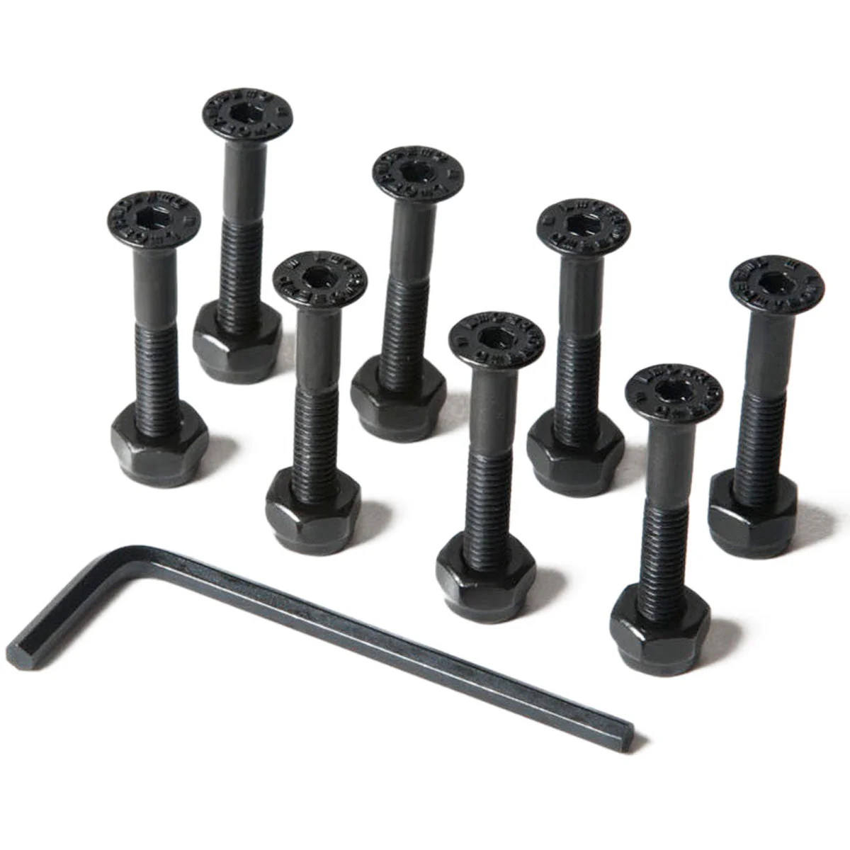 Loaded Countersunk Hardware - Black - 1"