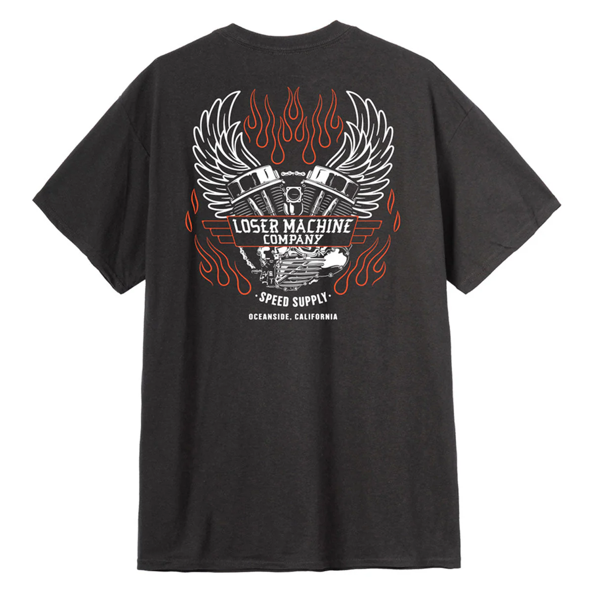 Loser Machine Fly Wheel Pocket T-Shirt - Black - Image 2