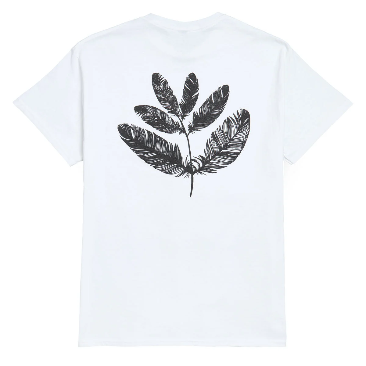 Magenta Feather T-Shirt - White