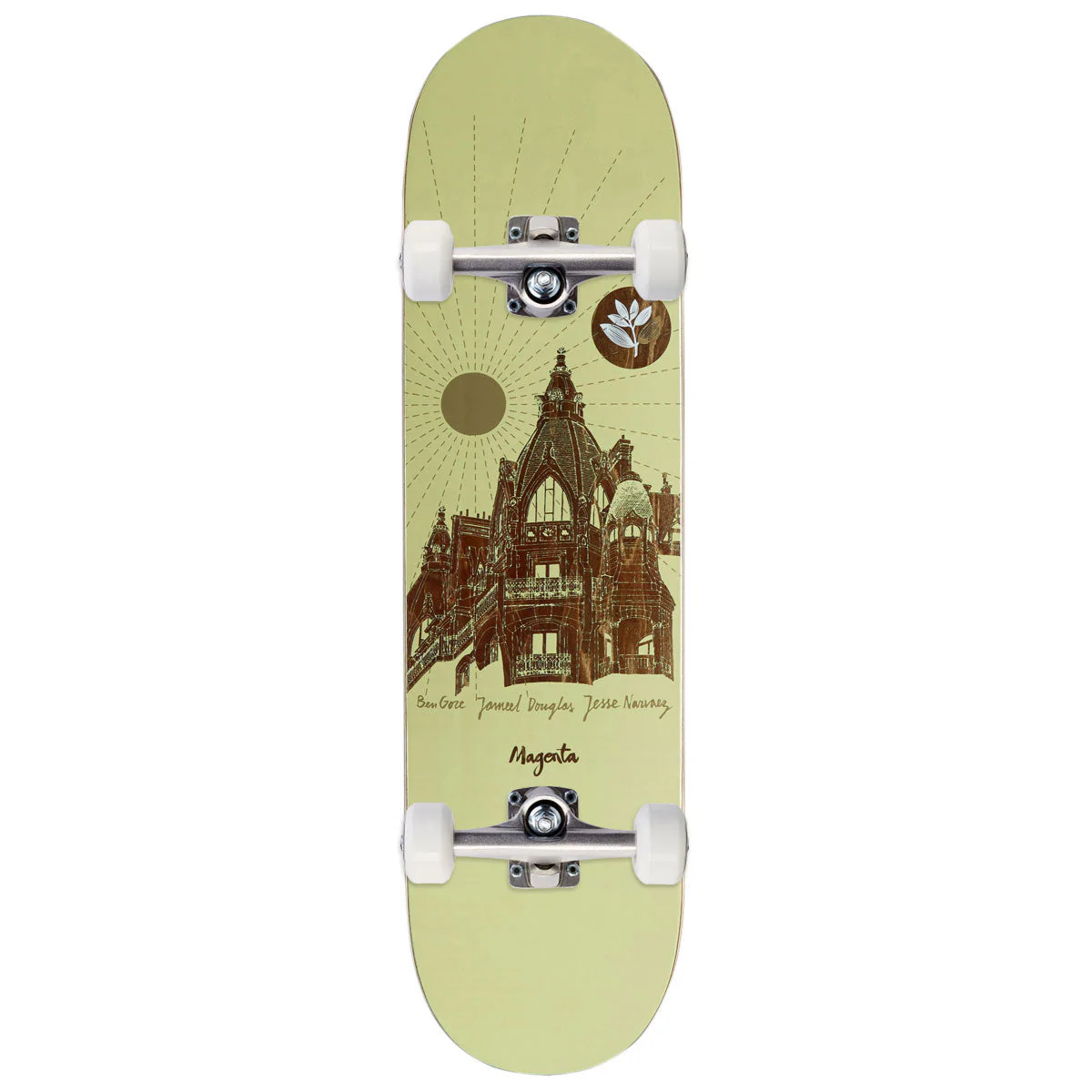 Magenta Jameel Douglas & Jesse Navarez Rooftop Series Skateboard Complete - 8.25"