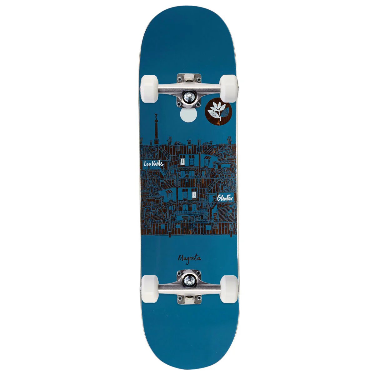 Magenta Leo Valls & Glen Fox Rooftop Series Skateboard Complete - 8.50"