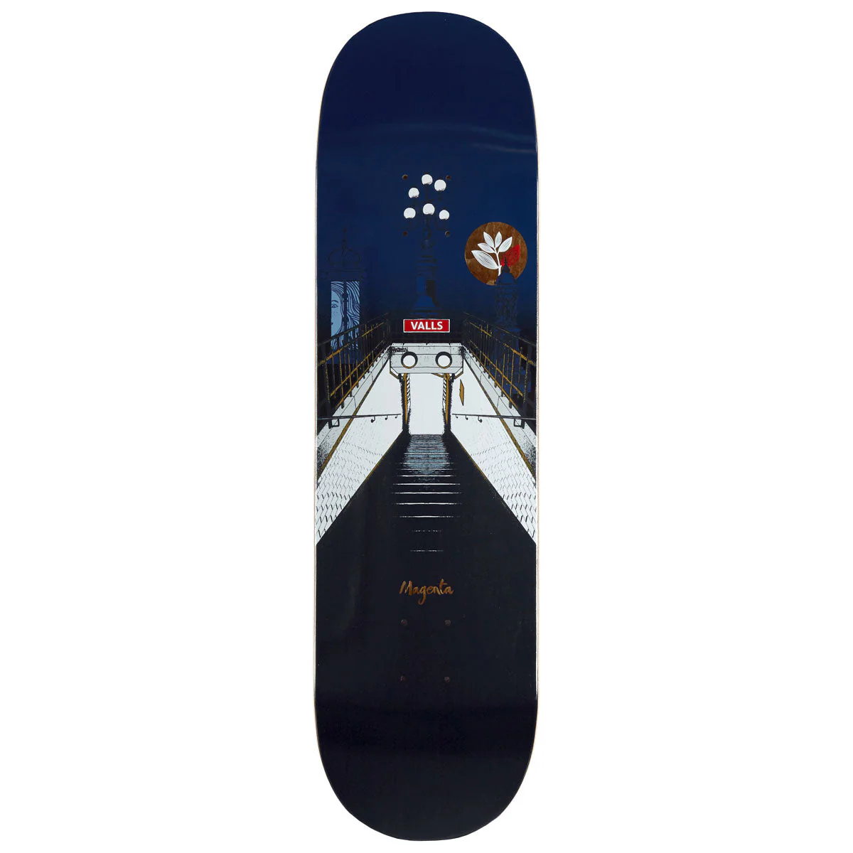 Magenta Leo Valls Metro Series Skateboard Deck - 8.50"