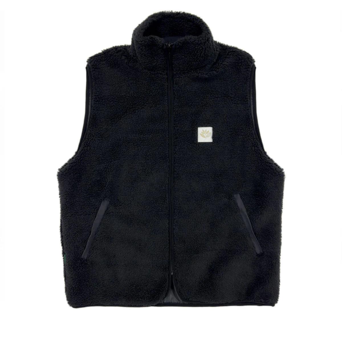 Magenta Norte Sherpa Vest - Black