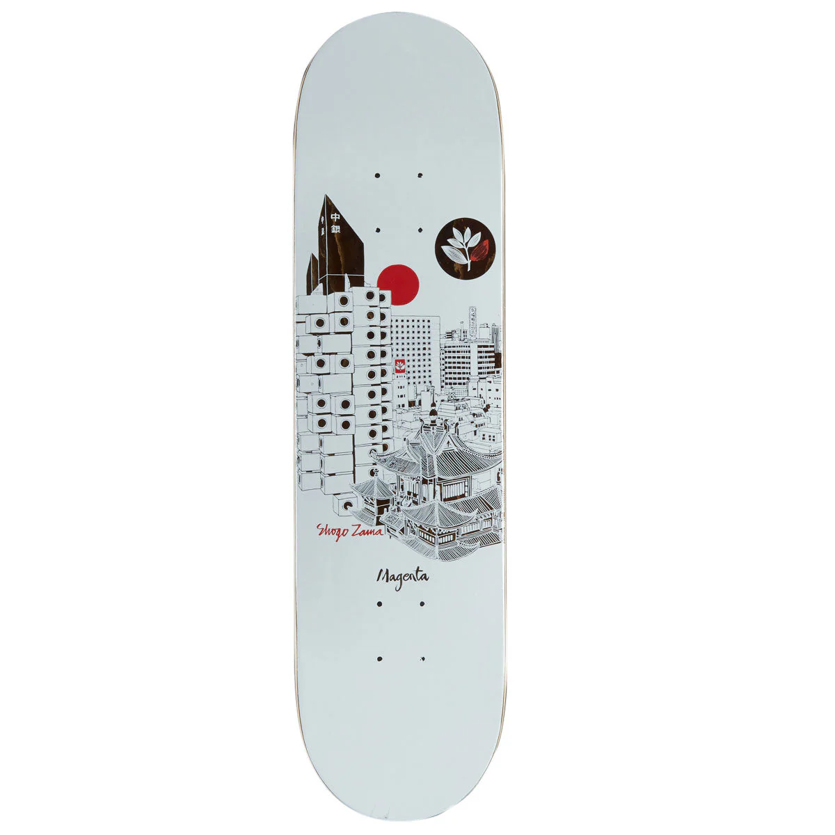 Magenta Shogo Zama Rooftop Series Skateboard Deck - 8.125"