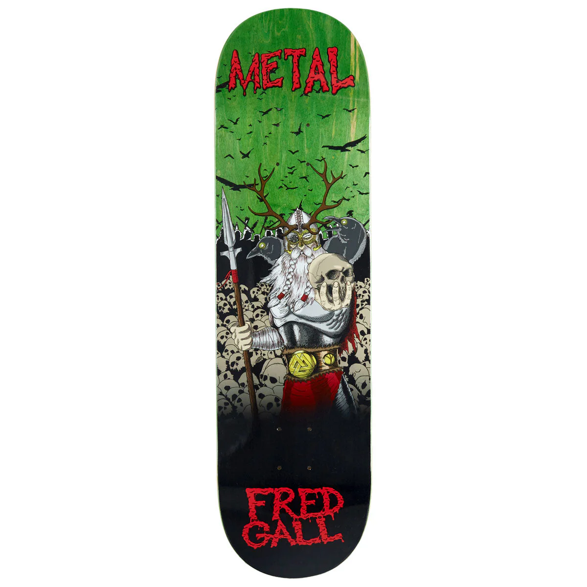 Metal Fred Gall Odin Skateboard Deck - 8.50"