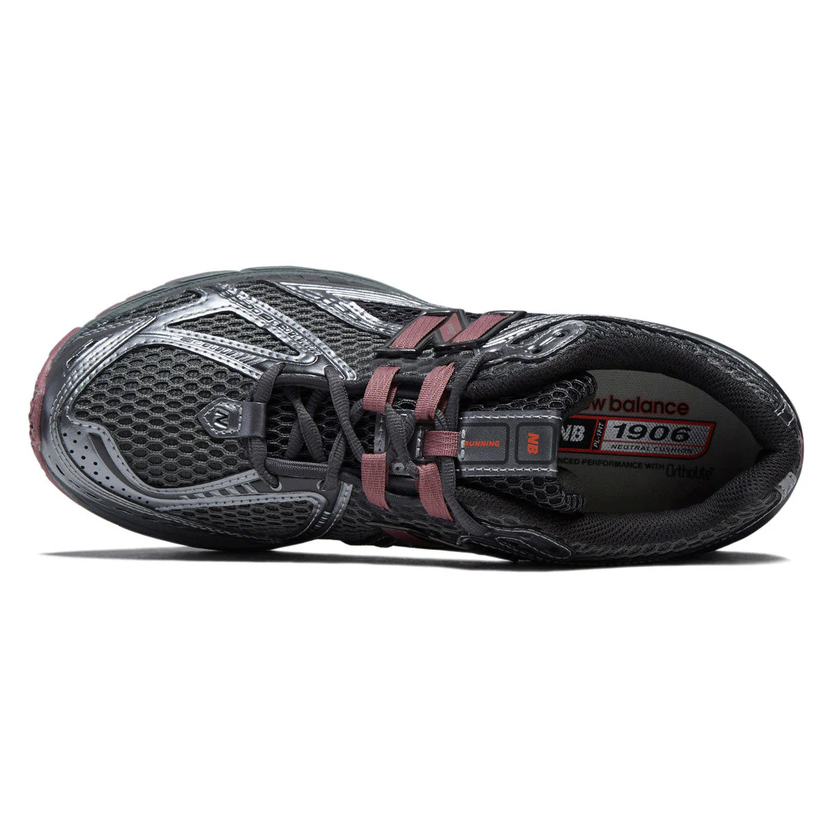New Balance 1906R Shoes - Dark Silver Metallic/Rosewood - Image 3