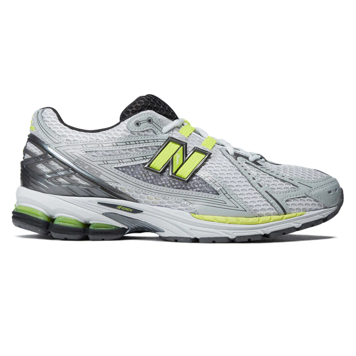 New Balance 1906R Shoes - Light Silver Metallic/Alkaline Green