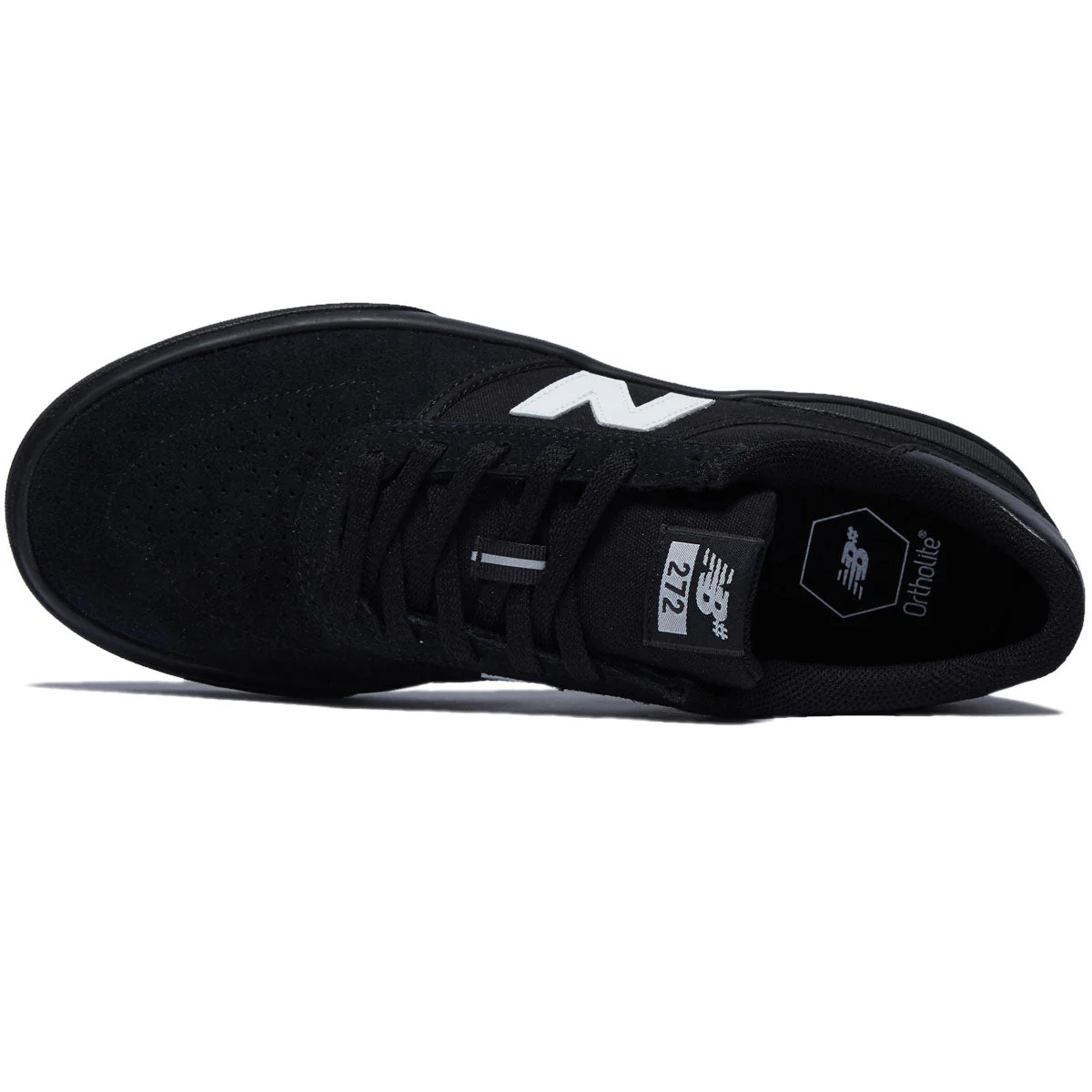 New Balance 272 Shoes - Black/White Suede - Image 3
