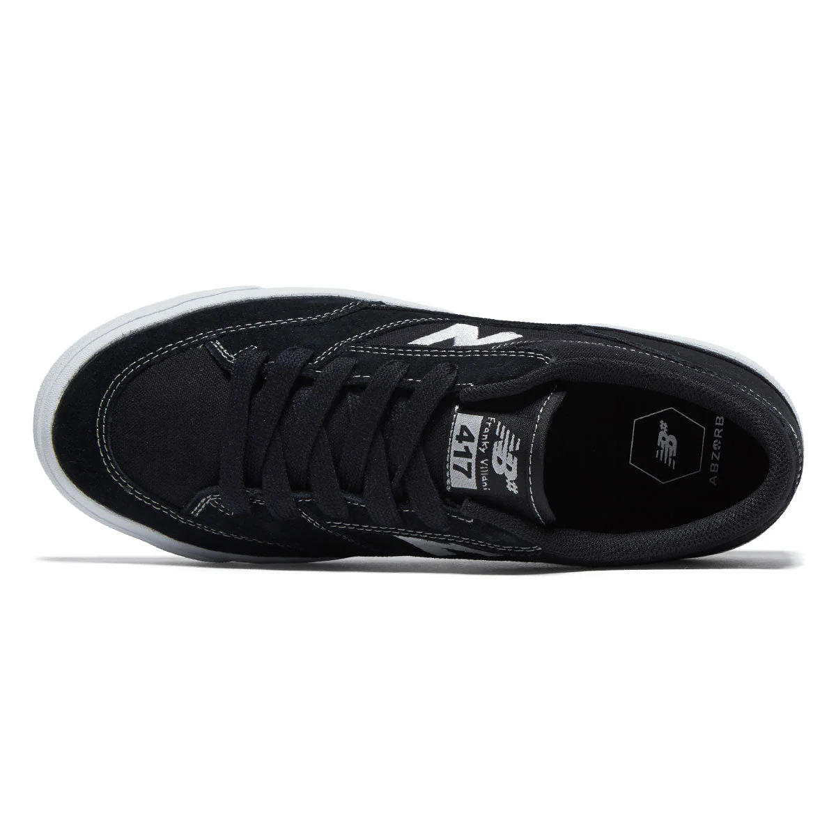 New Balance 417 Villani Low Shoes - Black/White - Image 3