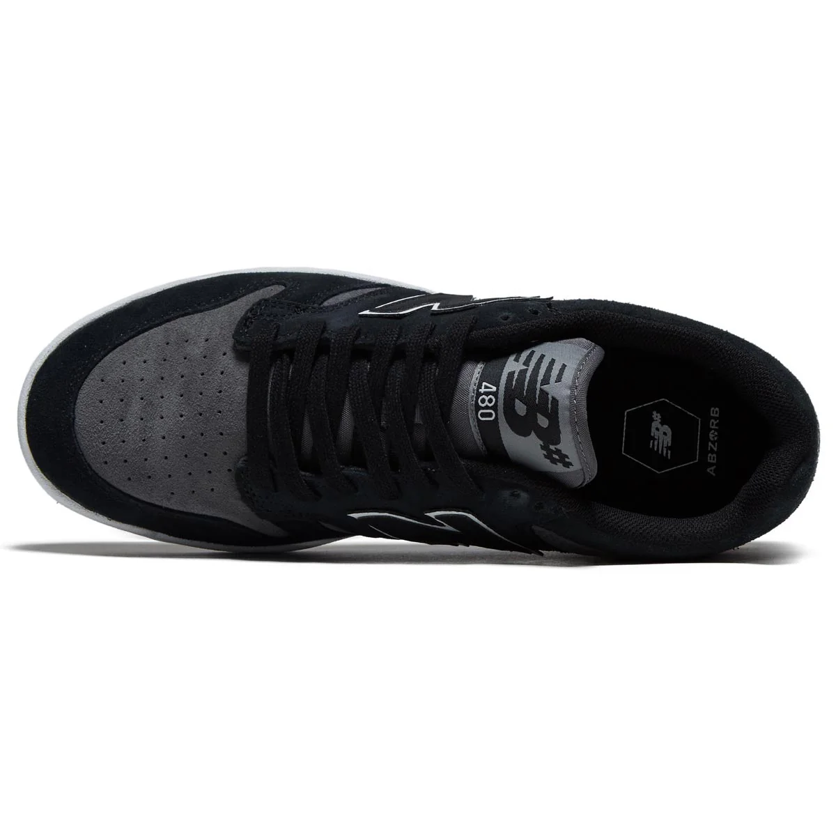 New Balance 480 Shoes - Black/Grey - Image 3