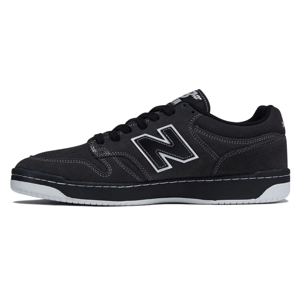 New Balance 480 Shoes - Dark Grey/Black - Image 2