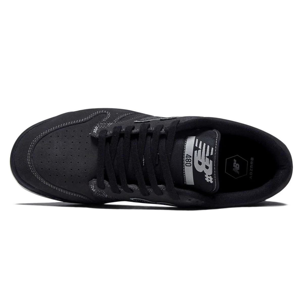 New Balance 480 Shoes - Dark Grey/Black - Image 3