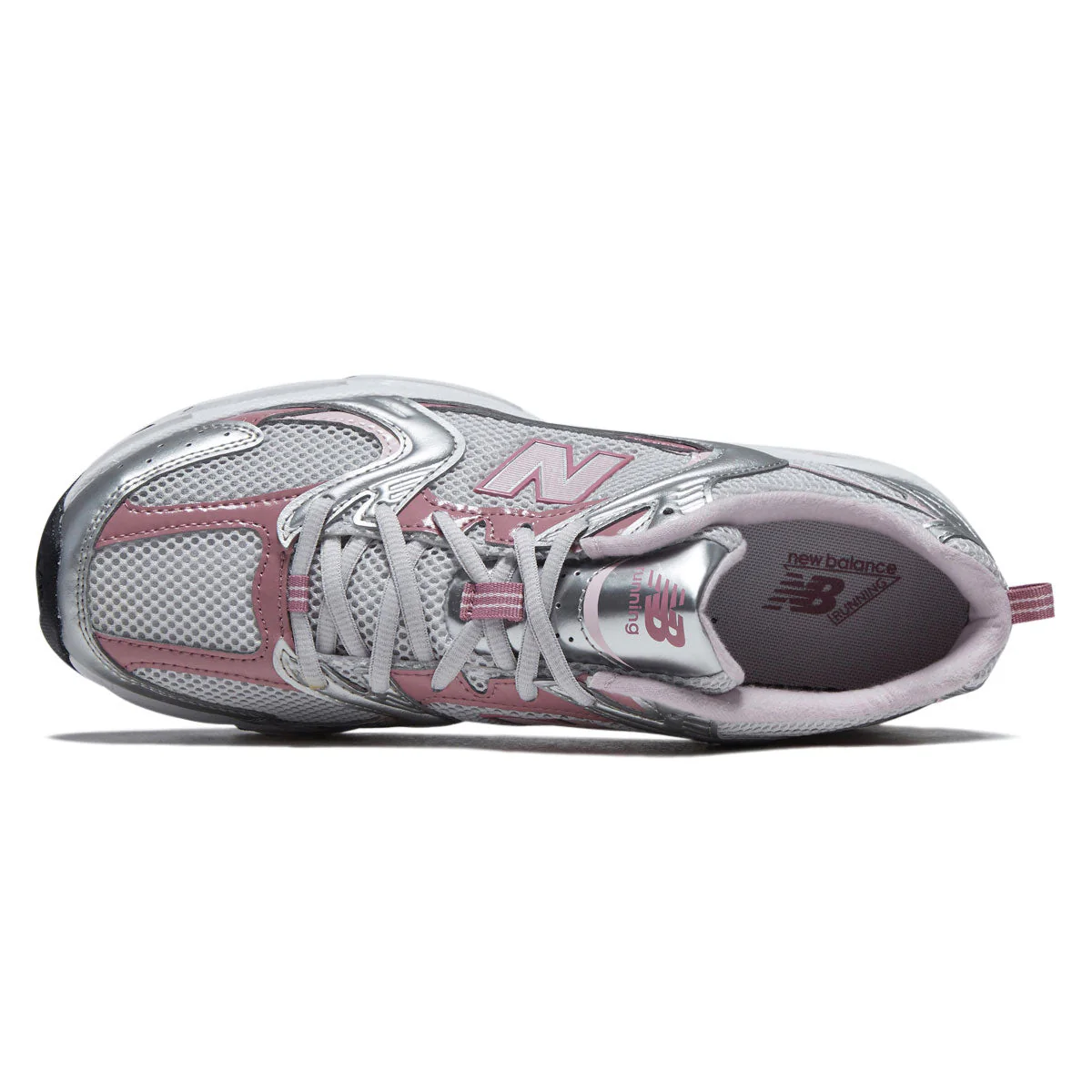 New Balance 530 Shoes - Silver Metallic/Rosewood - Image 3