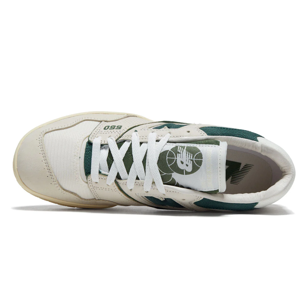 New Balance 550 Shoes - Permafrost/Dark Alpine Green - Image 3
