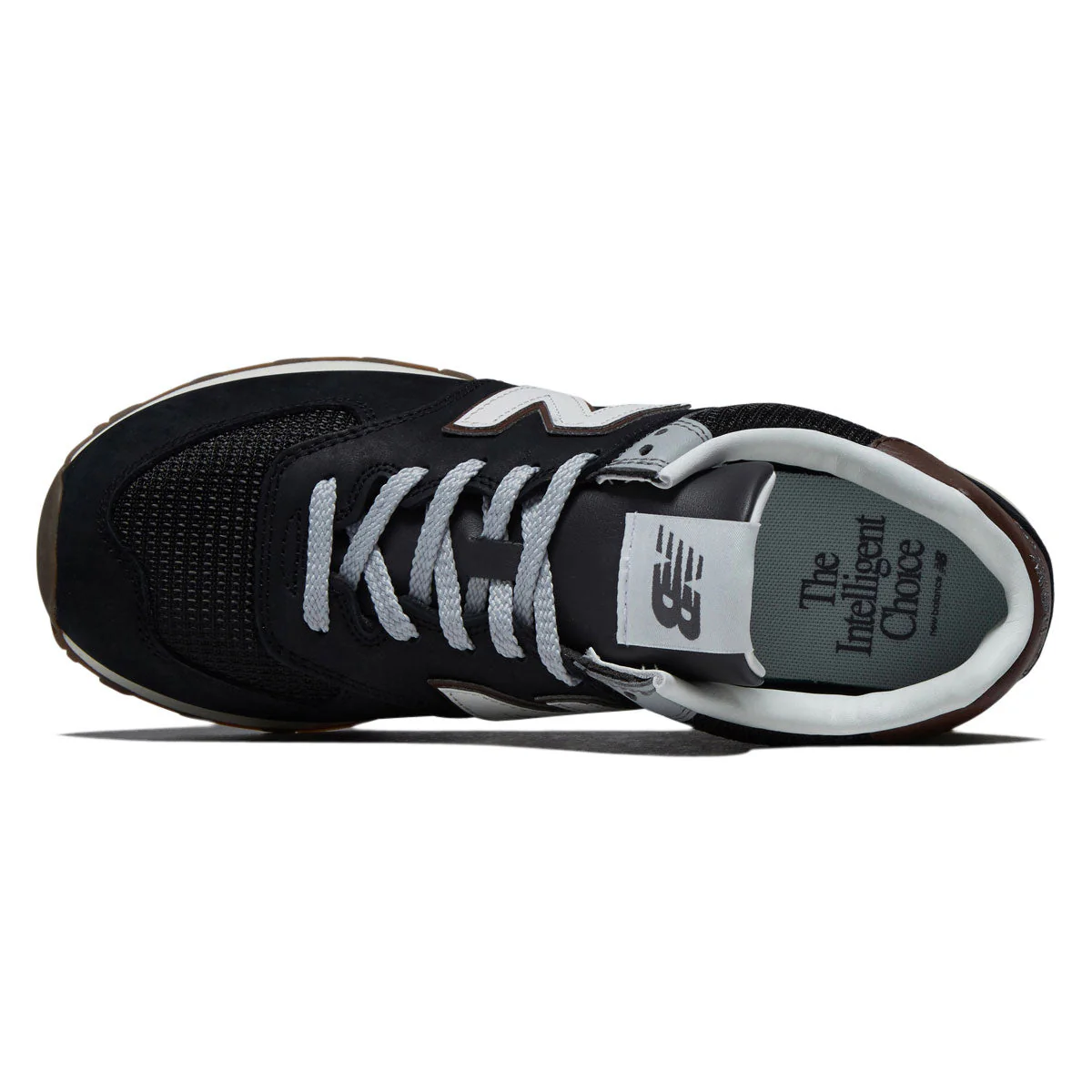 New Balance 574 Shoes - Brown/Dark Silver Metallic - Image 3