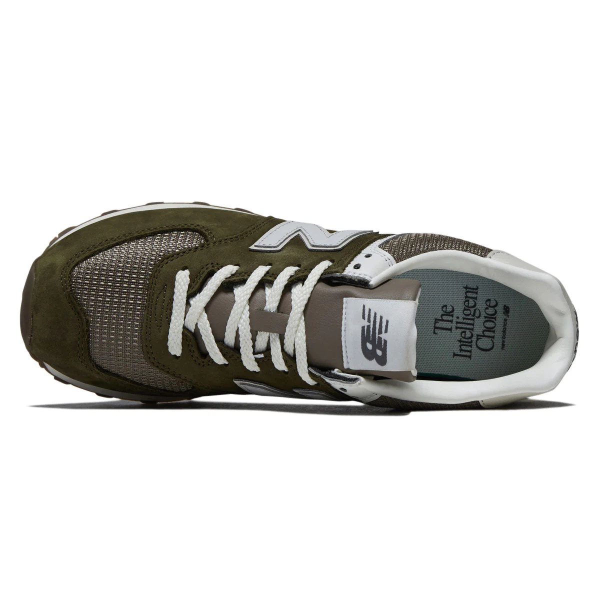 New Balance 574 Shoes - Calcium/Dark Silver Metallic - Image 3